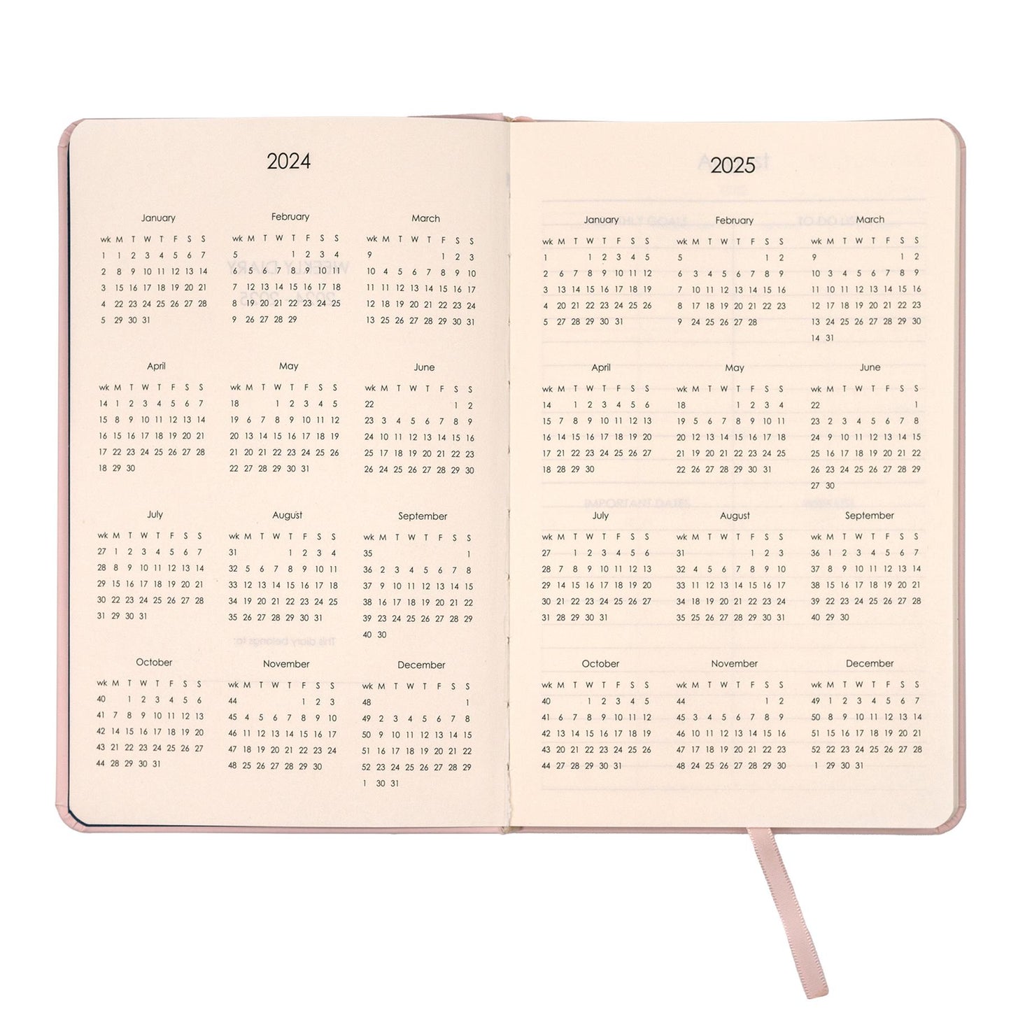 Pukka Bloom Soft Cover Academic Diary Cream