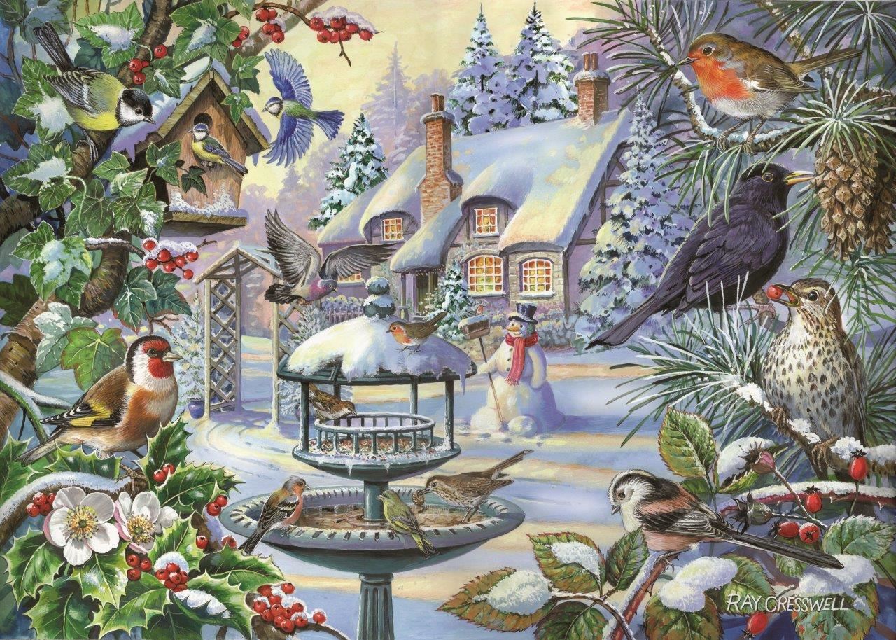 Winter Birds BIG 500 Puzzle