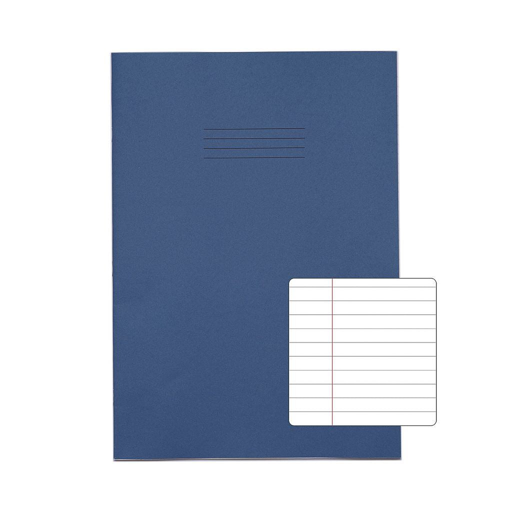 RHINO A4+ 13 x 9 Oversized Exercise Book - 8MM Lined W/ Margin |80pg/10pk