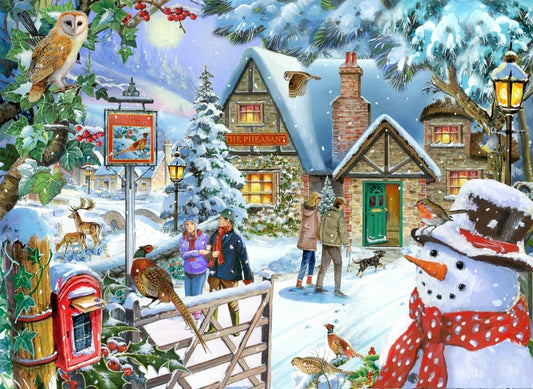 Snowman's View 1000 Piece Puzzle