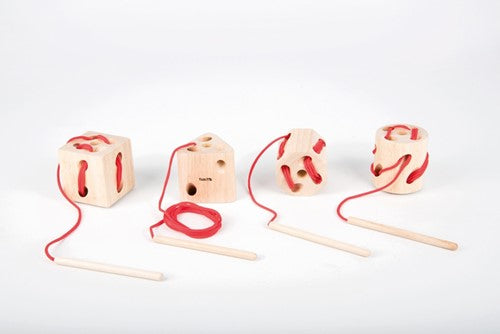 TickiT Wooden Lacing Shapes