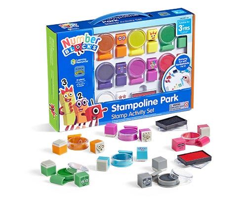 Numberblocks Stampoline Park Stamp Activity Set