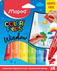 Maped Color'Peps Window Marker Felt Colouring Pens (Pack of 6)