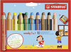 Stabilo Woody 3 in 1 Coloured Pencils & Sharpener