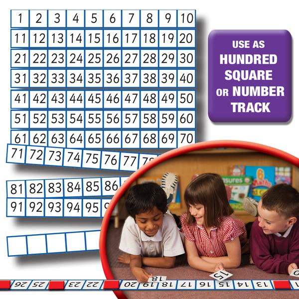 Large 1-100 Number Track