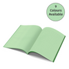 A4 - Project Book - 10mm Lined and Plain on Alternate Page Tinted (Green Cover)