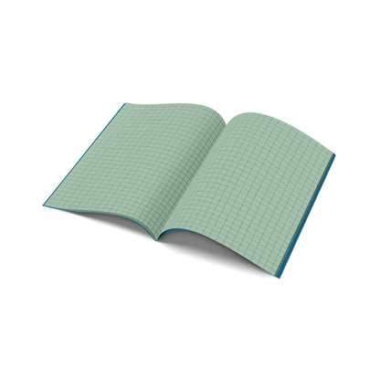 A4 - 10mm Squared Tinted Exercise Book - (Blue Cover)