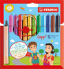 STABILO Cappi Felt-Tip Pen - Wallet of 12 Assorted Colours