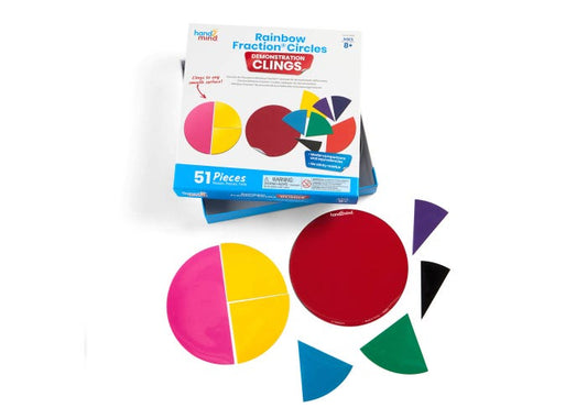 Rainbow Fraction® Circles Demonstration Clings