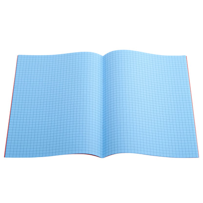 A4 - 7mm Squared Tinted Exercise Book - (Red Cover)