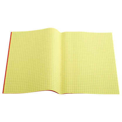 A4 - 7mm Squared Tinted Exercise Book - (Red Cover)